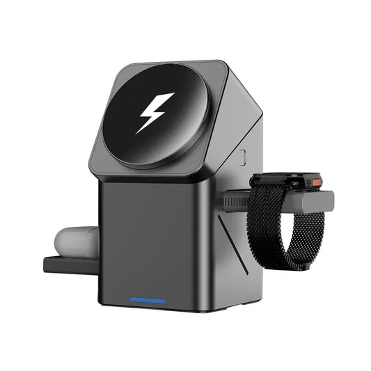 15W 3 in 1 Wireless Charging Station for iphone 16 Charger Cargador Inalambrico Magnetic Qi2  Wireless Charger Draadloze Oplader-0