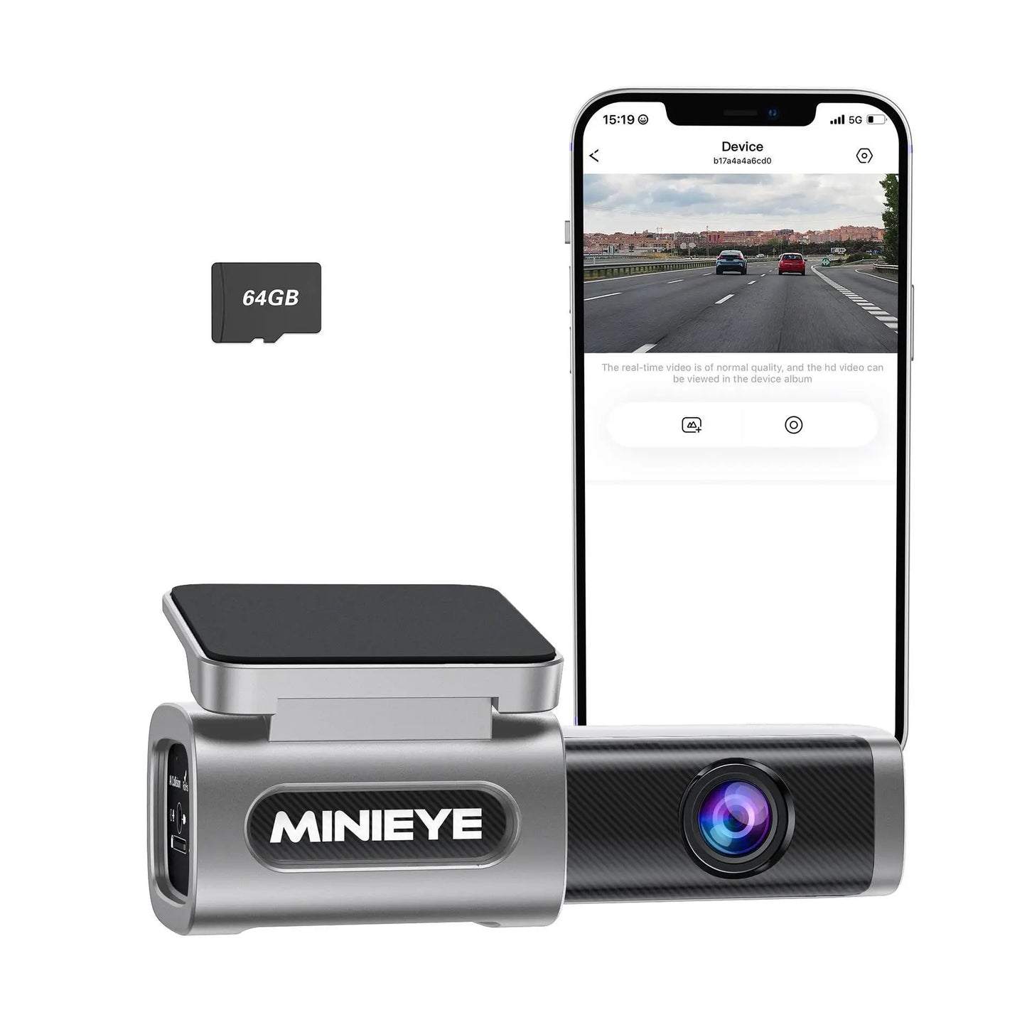 Dash Cam - 4K + 1080P Car Camera with ADAS Driver Alerts, 170° Wide View, Night Vision, Parking Mode, G-Sensor, Loop Recording A-0
